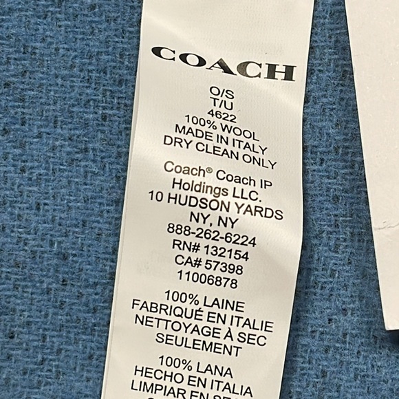 NWT HTF COLOR COMBO COACH OVERSIZED BI-COLOR HORSE & CARRIAGE WOOL MUFFLER - Picture 7 of 8